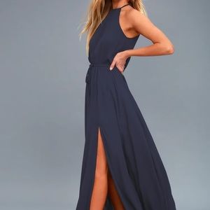 Essence of Style Navy Blue Maxi Dress